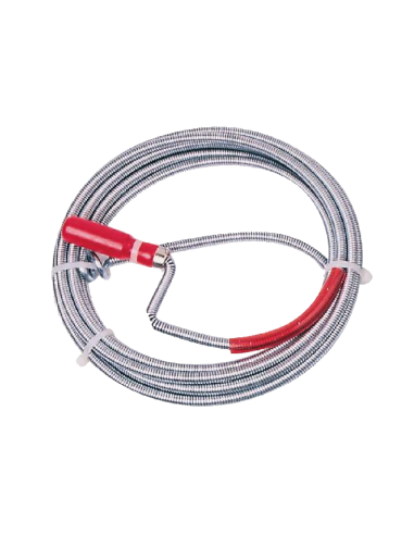 Desatascador P/Tuberías Hasta 40mm c/cable 6,3mm x 7,6 m