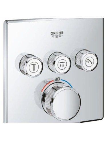 Grohe - Grohtherm Grifo termostático para bañera + Conjunto de ducha  Rainshower