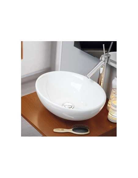 Lavabo OVAL 41X33 cm blanco. Principal. Lavabo OVAL 41X33 cm blanco. Principal.