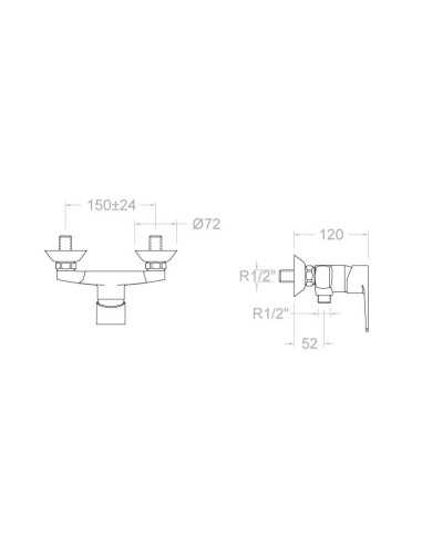 Grifo lavabo monomando Titanium Ramon Soler · Pereda