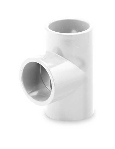 Te PVC presión 20 MM BLANCO (Pegar). Principal