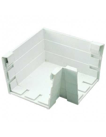 Angulo canalón cuadrado blanco. Principal