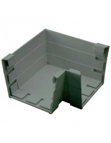 ANGULO CANALON CUADRADO GRIS