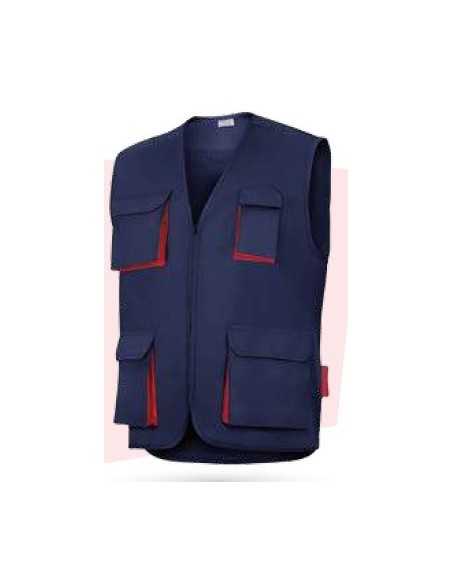Chaleco bicolor tergal MARINO. Principal