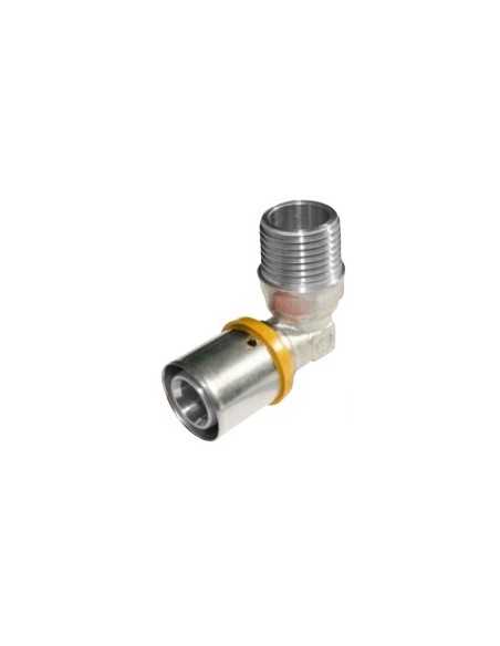 Codo multicapa GAS rosca macho ISOLTUBEX. Principal