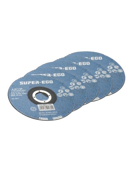 Disco de corte para metal 5 unidades SUPER EGO. Detalle disco
