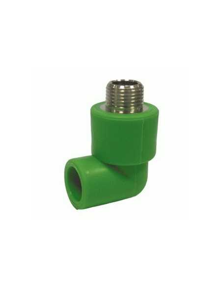 Entronque codo M PP-R. Principal