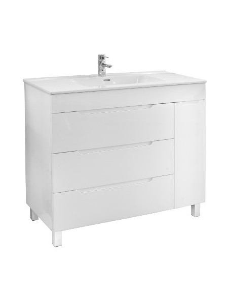 Mueble de baño OVAL blanco brillo · Pereda