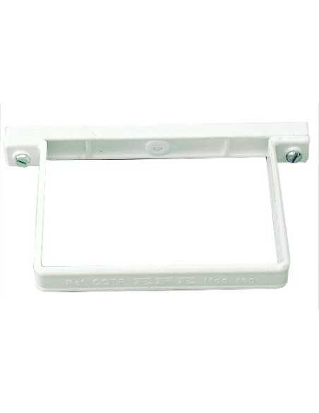 Collarín bajada rectangular blanco. Principal