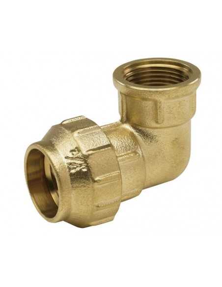 Racor codo latón H para PE. Principal
