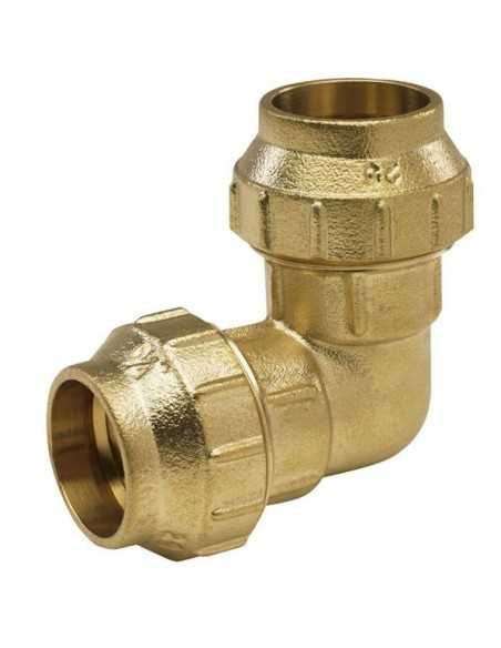 Racor codo latón para PE. Principal