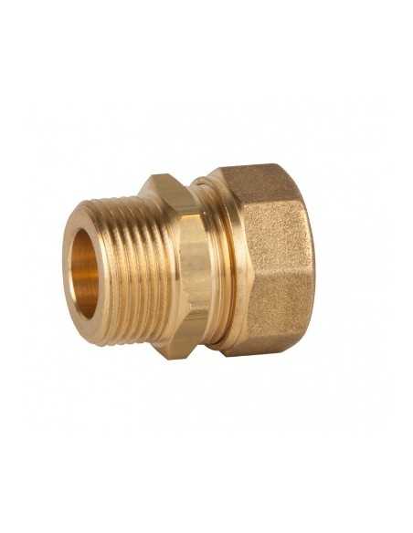 Racor recto latón Macho. Principal