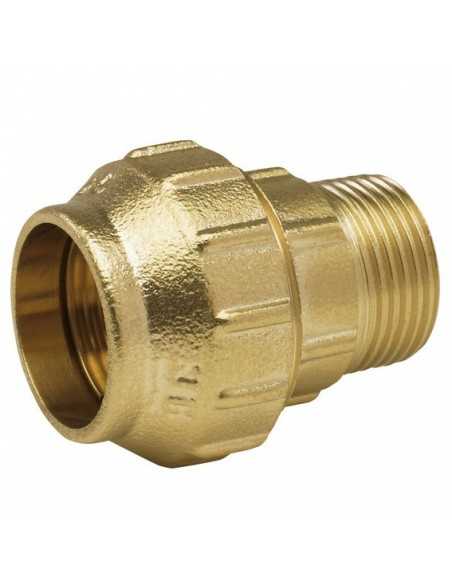 Racor recto latón M para PE. Principal