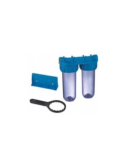 Vaso contenedor filtro doble 10" tratamiento de agua. Principal