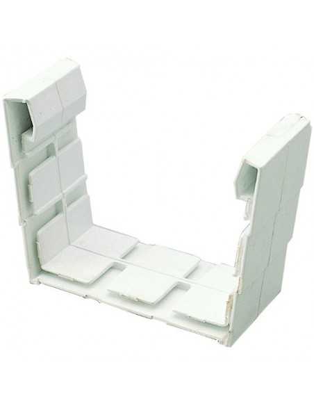 Unión canalón cuadrado blanco. Principal