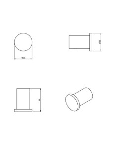 Percha baño cromada LOGIC COSMIC. Principal 2