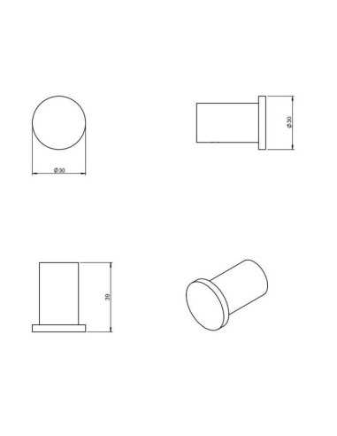 Percha baño negra LOGIC COSMIC. Medidas