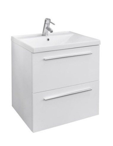 Mueble de baño PLAZA fondo reducido color blanco