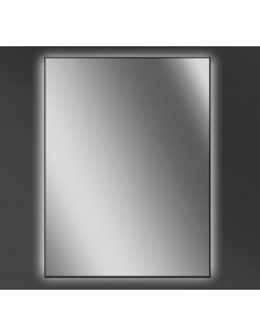 Espejo de baño retroiluminado EMMA con borde negro