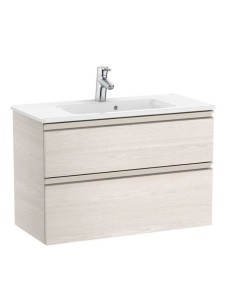 Mueble baño con lavabo Unik The Gap fresno nordico ROCA 2