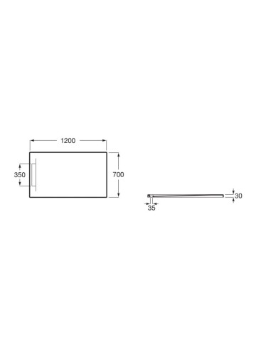 Plato Pyros Roca 120x70
