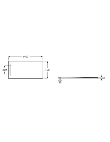Plato Pyros Roca 140x70