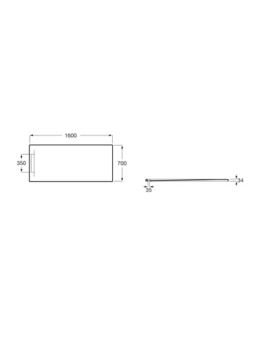 Plato Pyros Roca 160x70