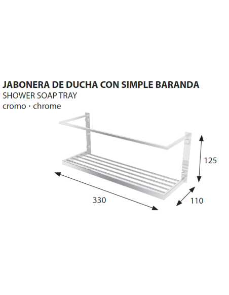 Jabonera ducha NOVA. Principal