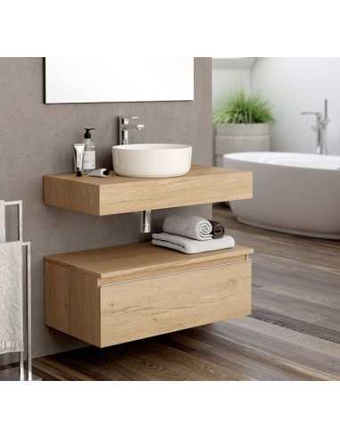 Módulo TOSCANA Bambú 1 cajon 81x47x33cm. Ambiente