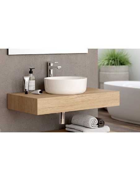 Encimera de baño SORIA acabado bambú. Principal Encimera de baño SORIA acabado bambú. Principal