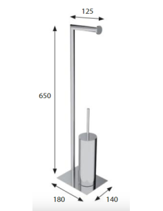 Ecobillero de baño redondo Nº1 blanco ECO. Principal 2
