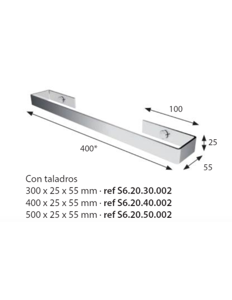 Toallero baño 40cm ECO. Principal