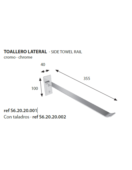 Toallero lateral ECO. Principal