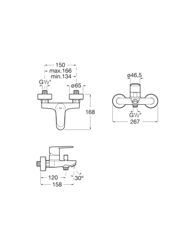 Grifo de baño- ducha VICTORIA PLUS de ROCA