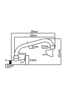 Grifo de cocina de pared Un Agua. Principal 2