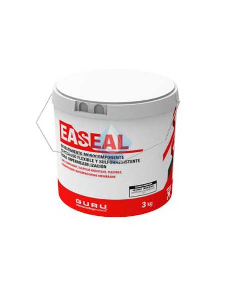 Mortero polímero modificado Easeal cubo 3 kg GURU. Principal