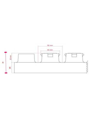 Placa lámina plus PRP49 Caja 10.08 metros. Medidas