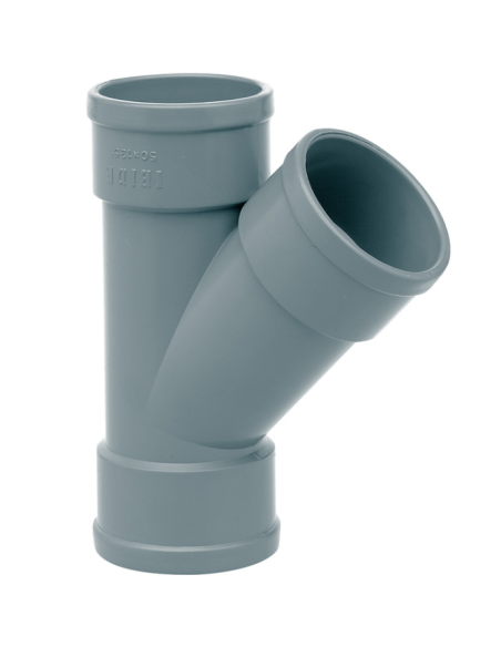 Injerto 45º HH PVC DESAGÜE. Principal