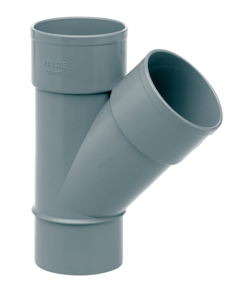 Injerto 45º MH PVC DESAGÜE. Principal