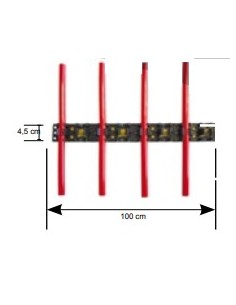 Rail soporte tubería 1m ISOLTUBEX. Principal