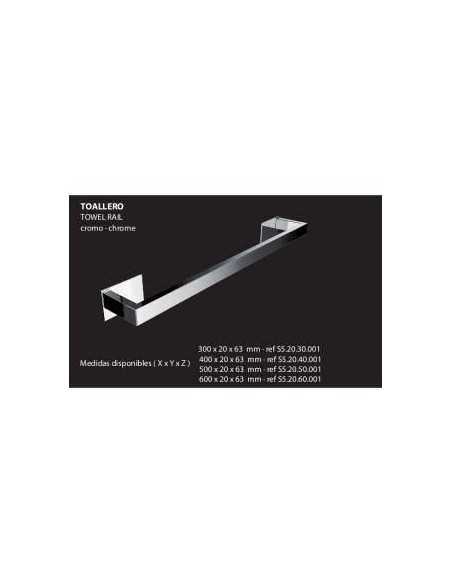 Toallero barra 40 cm STICK. Principal