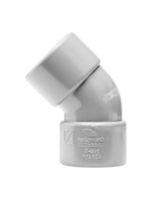 Codo 45º HH PVC DESAGÜE. Principal 2