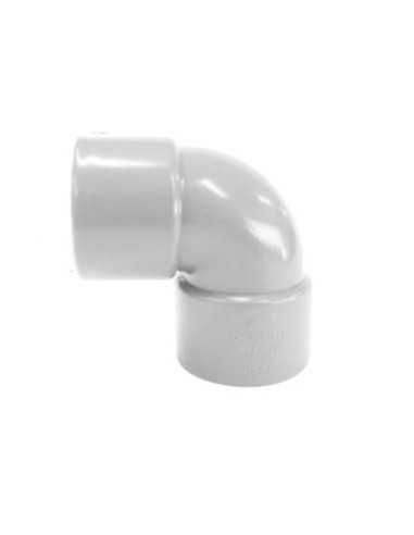 Codo 87º HH PVC DESAGÜE blanco