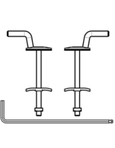 Bisagras WC Gap Round/Debba/Meridian AI0020900R 2