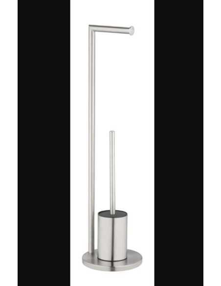 JUEGO PIE WC FERLA ACERO INOX MATE