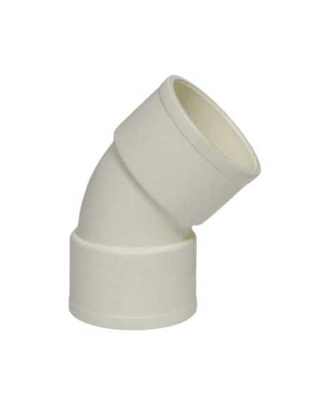 Codo 45º HH PVC insonorizado blanco. Principal