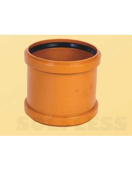 Manguito unión PVC teja. Principal