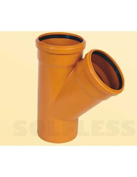 Injerto/Derivación 45º PVC teja. Principal