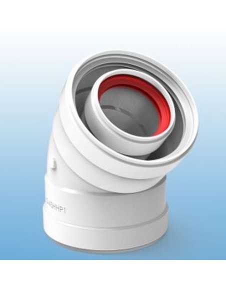 Codo 45º HH estanco 60/100 FIG. Principal