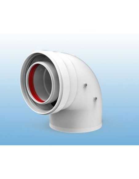 Codo 90º estanco 80/110 para Junkers. Principal